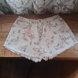 Mossimo Supply Co. Floral Denim Shorts